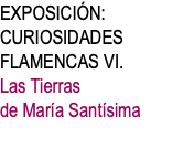 EXPOSICIÓN: CURIOSIDADES FLAMENCAS VI. Las Tierras de María Santísima